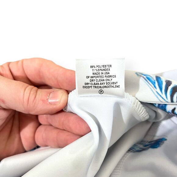 NWT Ala Von Auersperg Elaine Stretch Knit Flare Pants In Love Birds Size L $295 - Picture 7 of 7